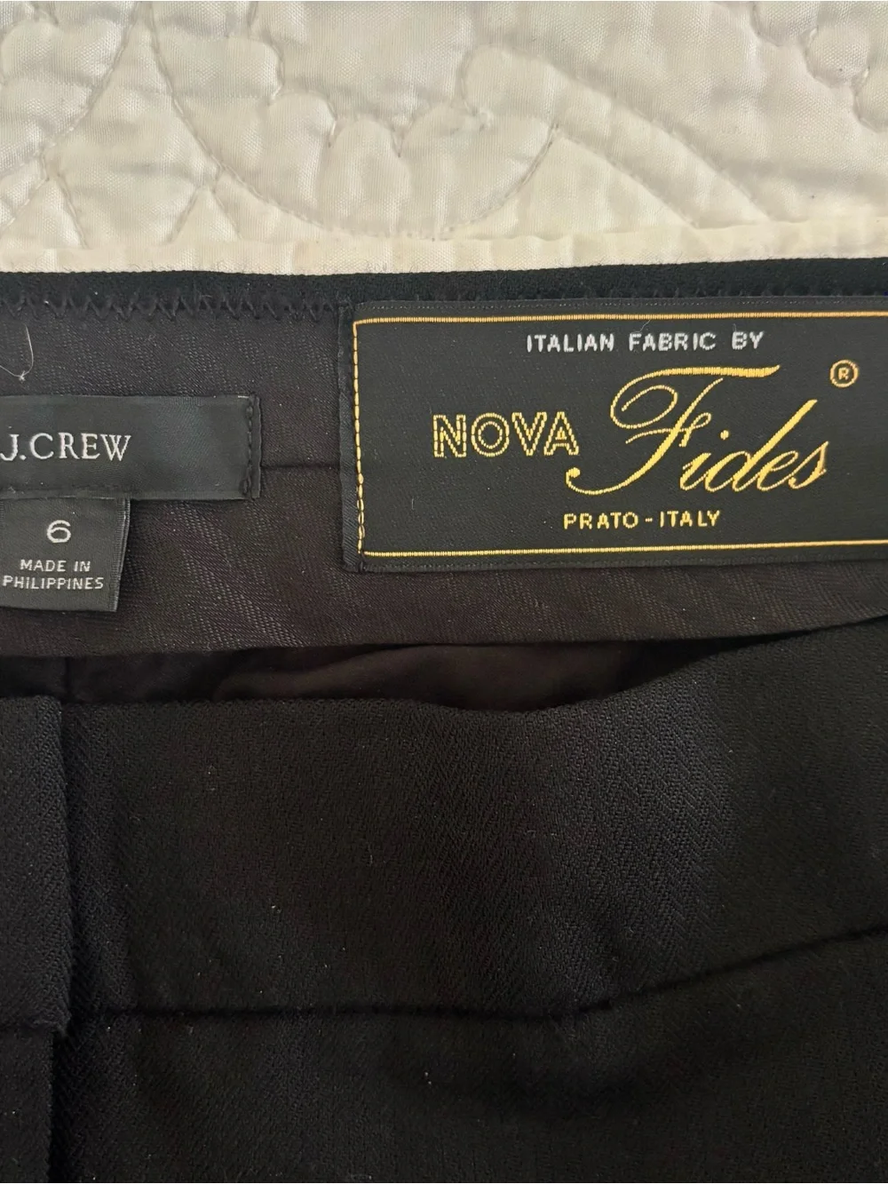 J. Crew Black Tailored Trousers